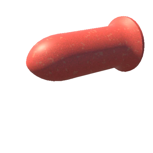 red foam earplug